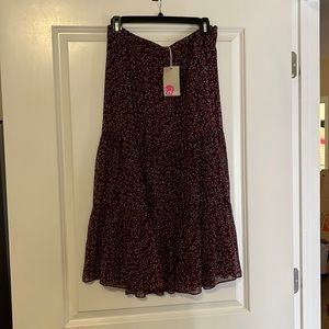 Floral midi skirt never worn